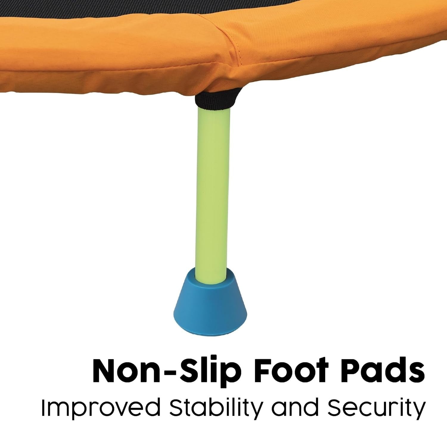 Kids Mini Trampoline 3ft Indoor Bounce with Handlebar Toddler Fitness Play