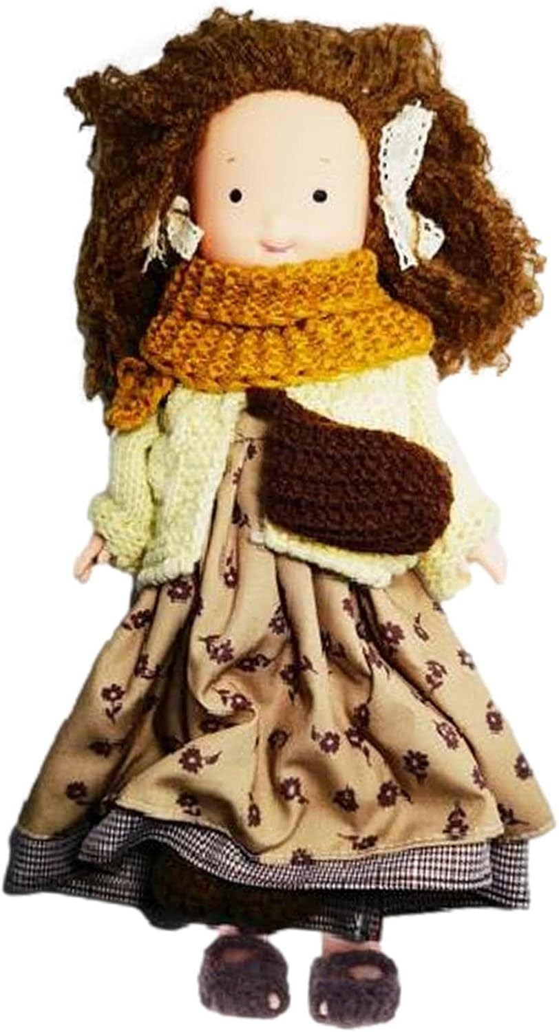 26cm Waldorf Style Handmade Rag Doll Plush Styling Hair Eco Gift Kids