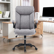 Luxury Ergonomic Office Chair Executive Swivel Desk Chair High Back Padded Arms