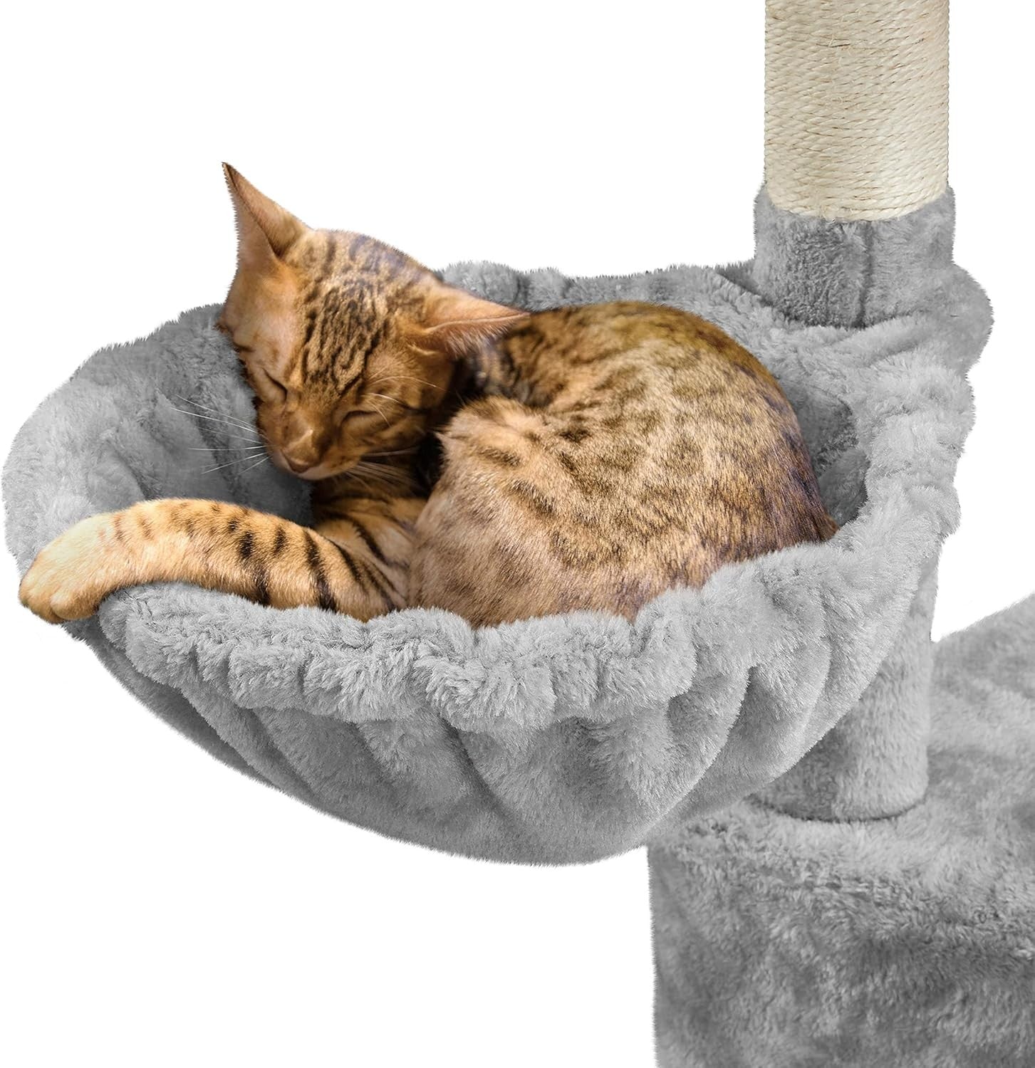 117cm Cat Tree Tower Condo with Hammock Sisal Scratching Posts Indoor Cats
