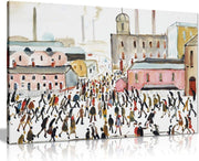 Going to Work Canvas Wall Art 18x12in Modern Home Decor Print
