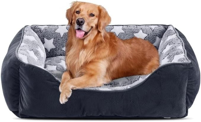 Extra Large Dog Bed Washable Anti Anxiety Pet Cushion 89x64x23cm