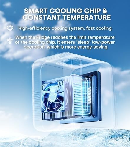 4L Mini Fridge Pink – Portable Cooler & Warmer, AC/DC, 6 Cans