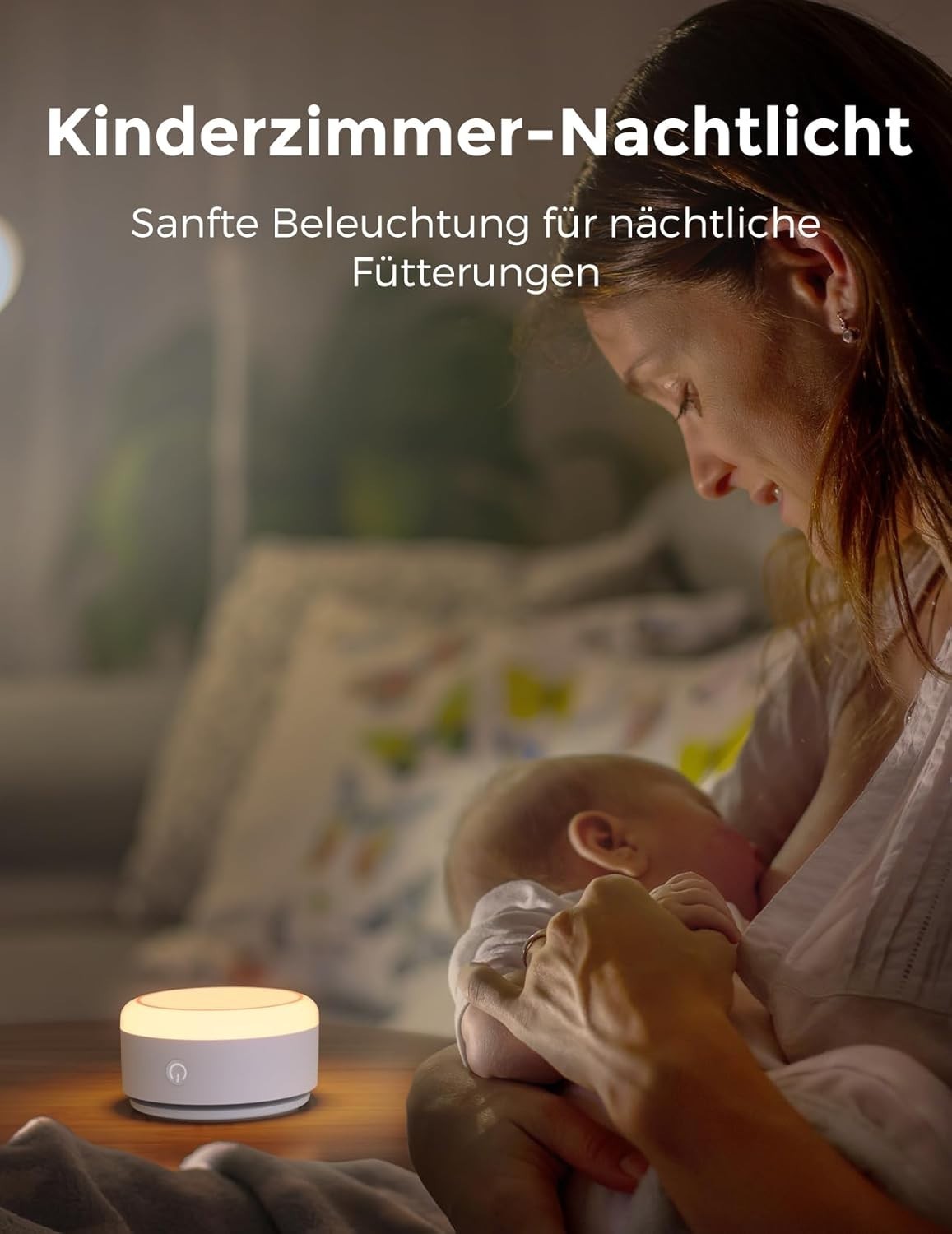 Portable White Noise Machine for Baby & Adults | 20 Soothing Sounds + Touch Lamp
