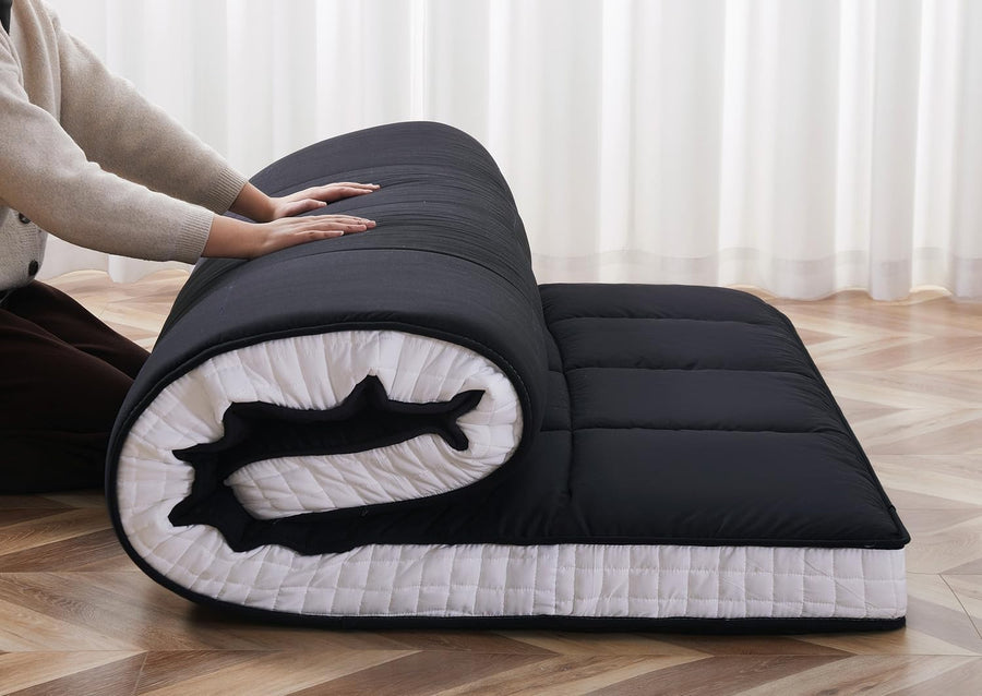 Japanese Futon Floor Mattress Single Bed Topper Foldable Tatami Pad