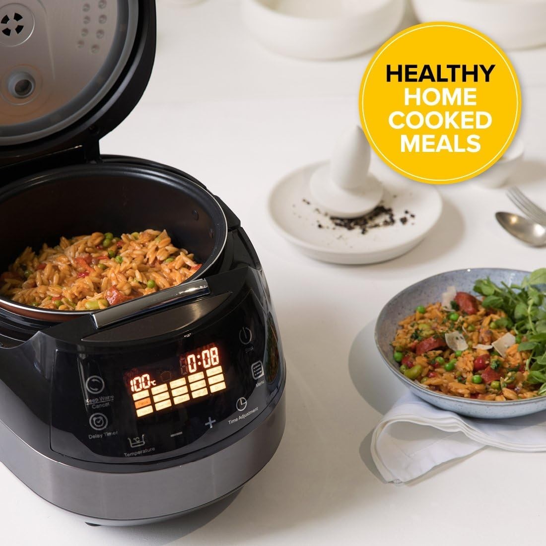 14-in-1 Multi Cooker with Bread, Slow Cook, Steam & Rice Maker 5L