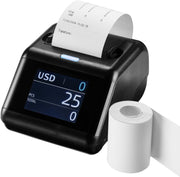 58mm Thermal Money Counter Printer Black w/ Display Screen Fast Printing