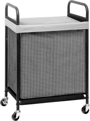 Rolling Laundry Hamper with Wheels 90L | Removable Liner Bag | Slim Laundry Cart