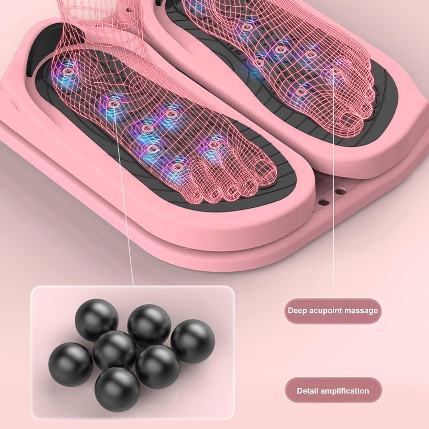 Under Desk Mini Stepper Pedal Exerciser Non Slip Folding Foot Leg Trainer