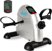 Folding Pedal Exerciser Under Desk Bike Arms Legs LCD Adjustable