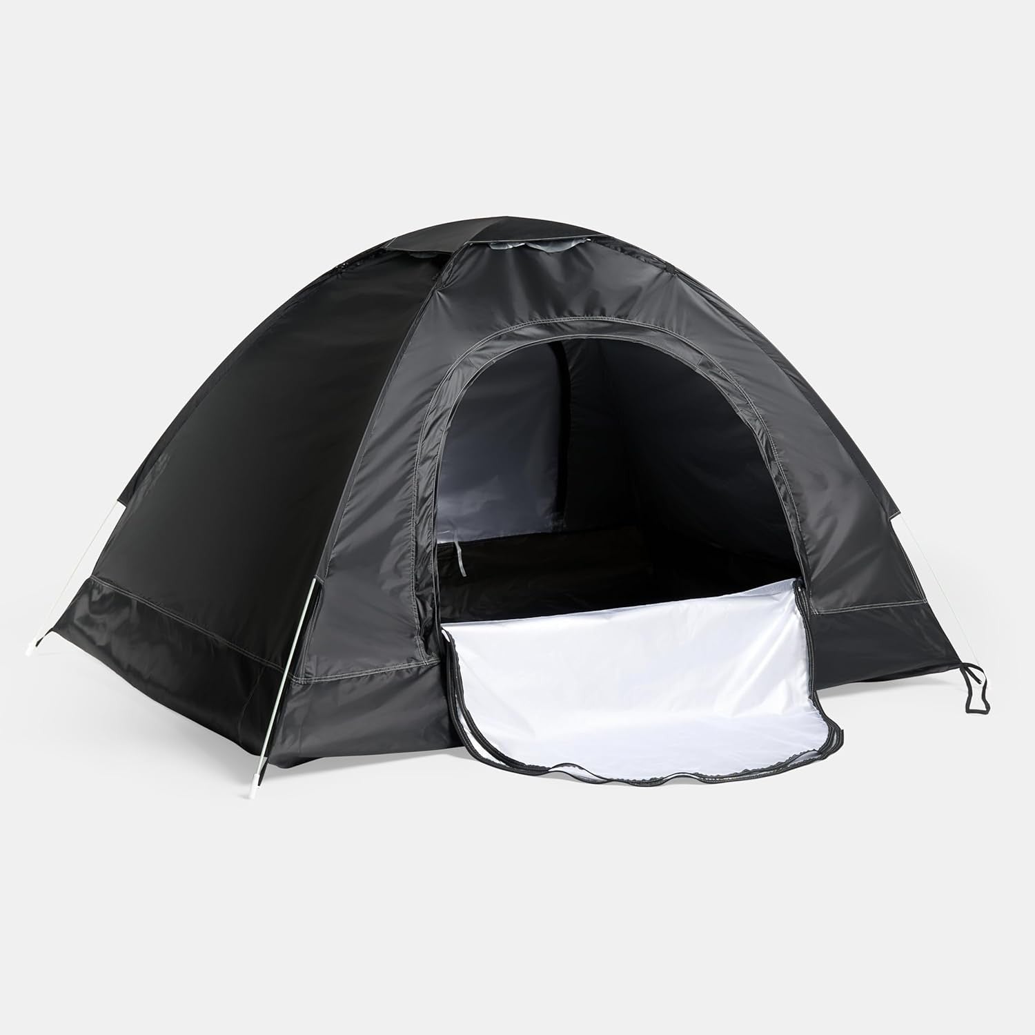 Black 2-Person Waterproof Camping Tent – Lightweight Pop-Up Dome