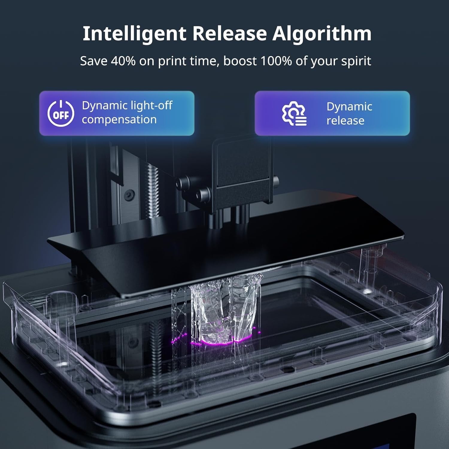 10K Resin 3D Printer 7'' Mono LCD Fast MSLA High Precision Desktop