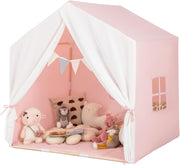 Large Kids Play Tent Castle Indoor Outdoor w Washable Mat Pink