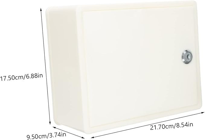 Lockable Wall Mount Mailbox for Outdoors – Durable Plastic, Cute Milk Bottle Box