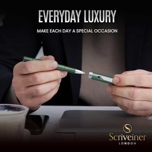 EDC Green Rollerball Pen Green Chrome Medium Pocket Pen Model