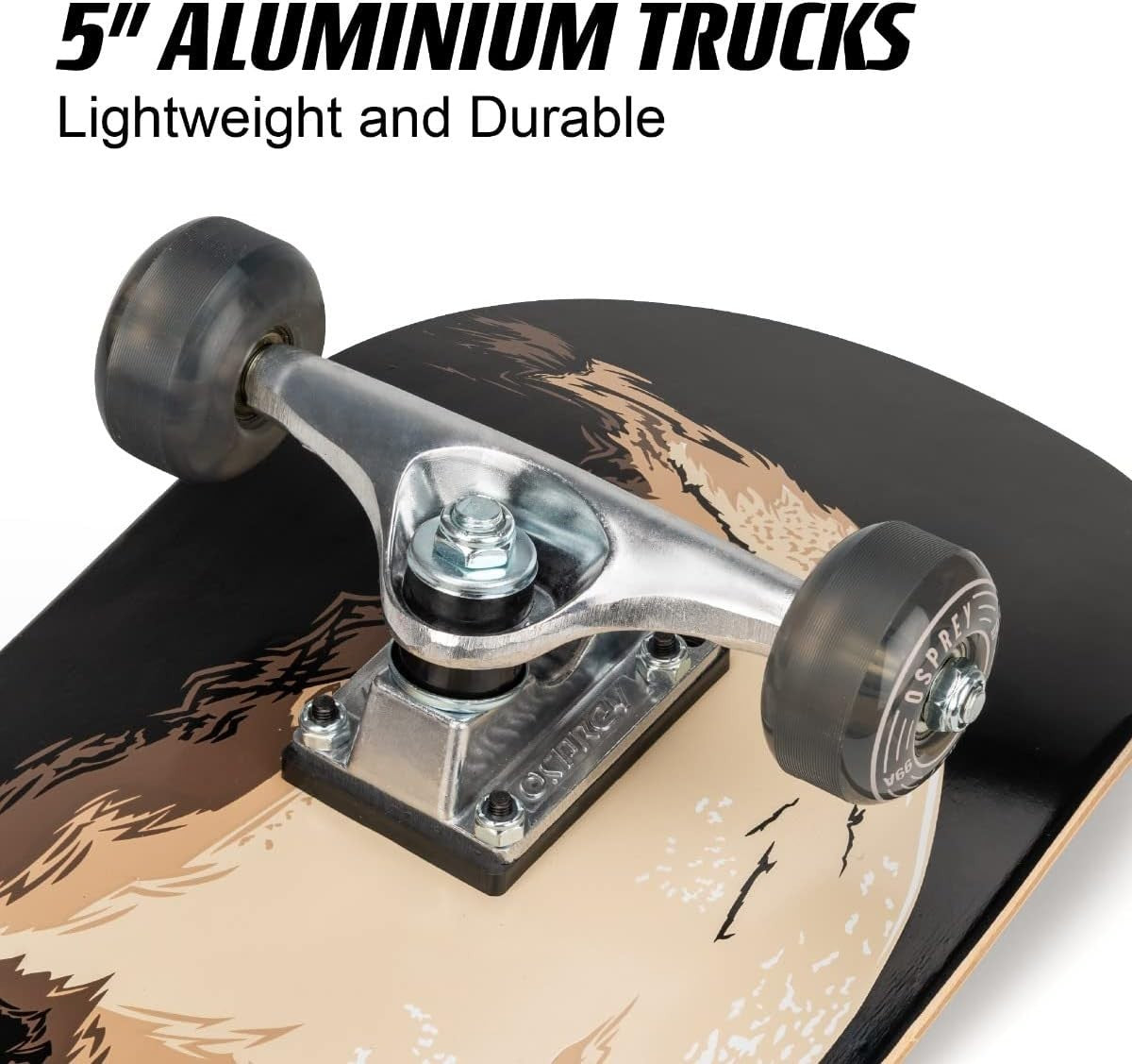 31" Double Kick Skateboard Adult Youth Maple Deck 50mm Wheels ABEC 7 Grip Tape
