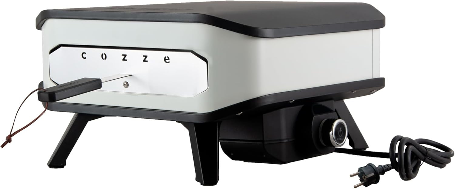 Electric Pizza Oven 13" with Stone & Cover | 2200W Indoor Outdoor Pizza Maker