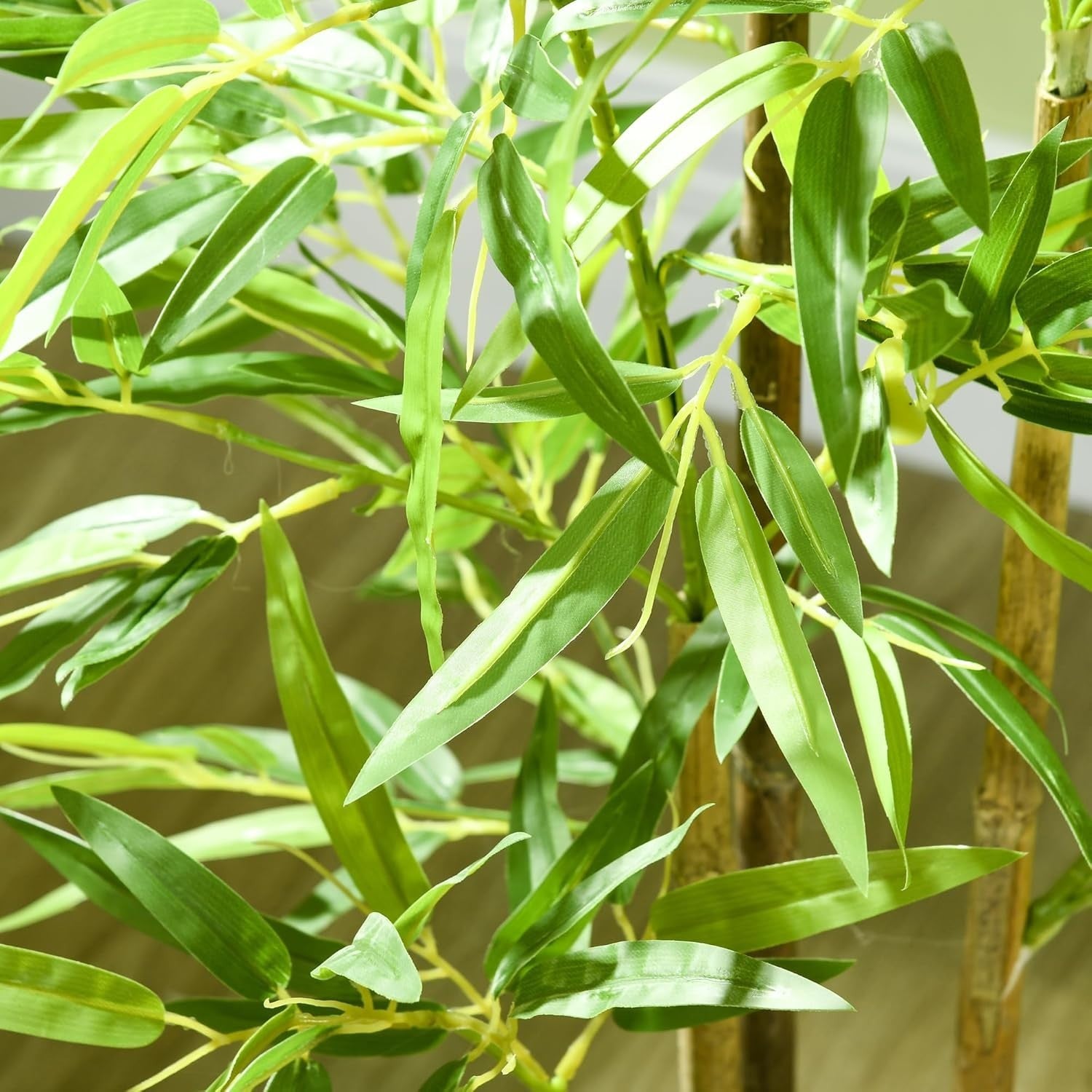 120cm Artificial Bamboo Tree in Weighted Pot Lifelike Indoor Home Garden Decor