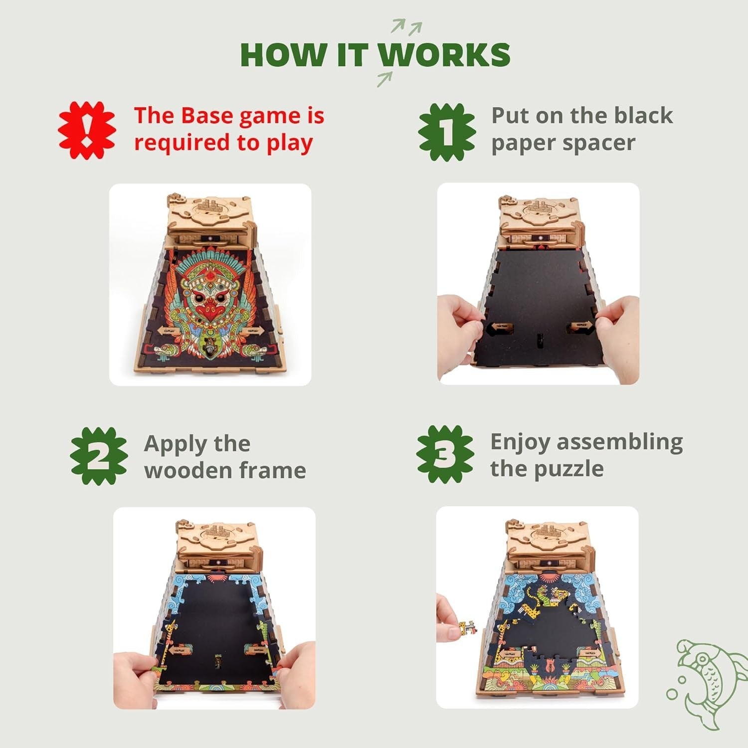 200+ Piece Wooden Puzzle Expansion - Aztec Realms Escape Room Gift