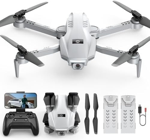 1080P Mini Drone for Kids & Adults, Foldable RC Quadcopter, 22min Flight