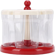 5 Grid Rotating Rice Dispenser Airtight Grain Storage Container Bin