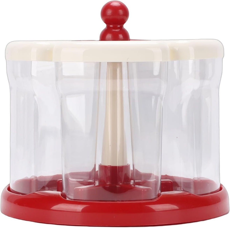 5 Grid Rotating Rice Dispenser Airtight Grain Storage Container Bin