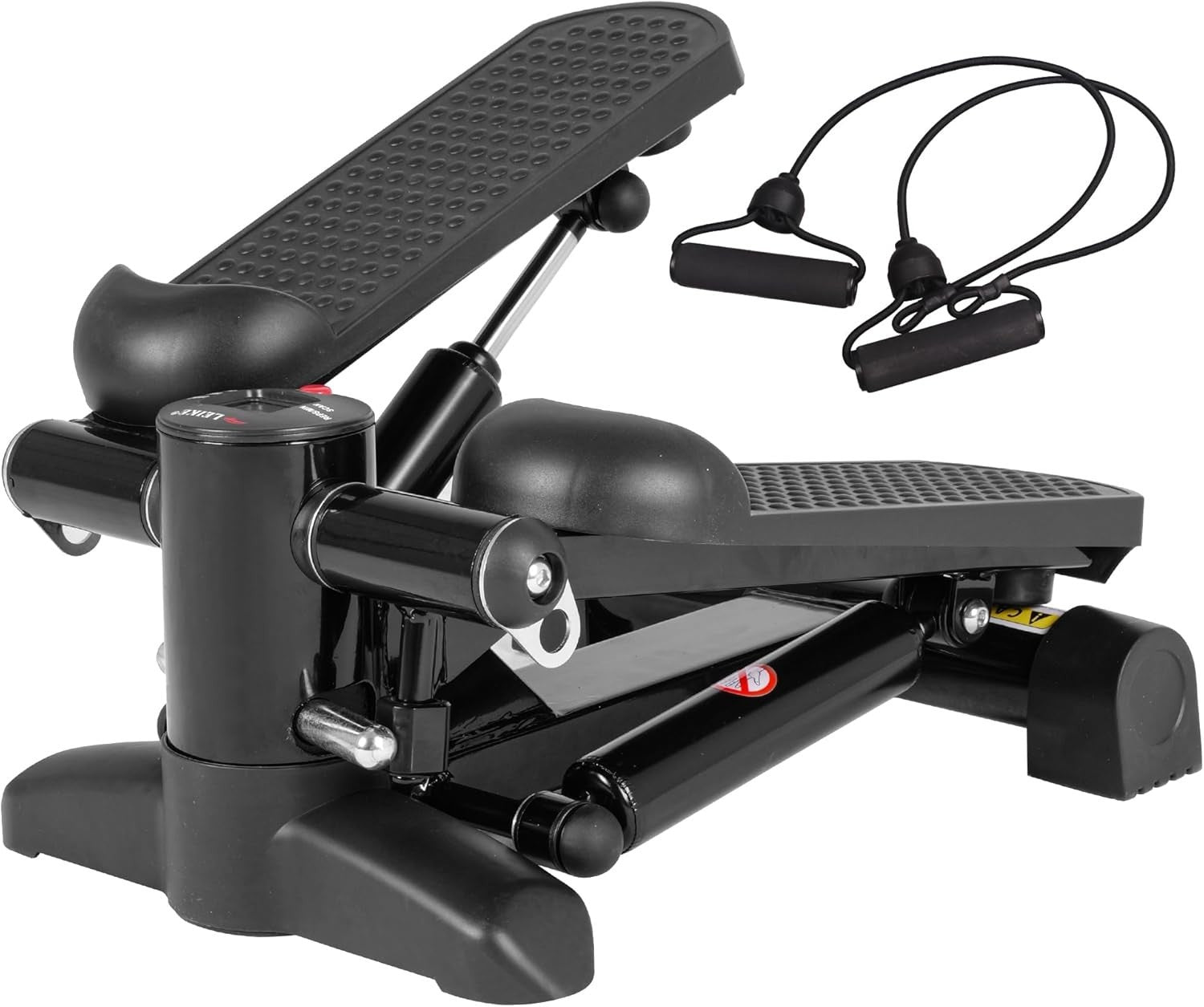 Mini Stair Stepper w/ LCD Monitor, Hydraulic System & Resistance Bands