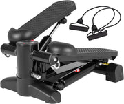 Mini Stair Stepper w/ LCD Monitor, Hydraulic System & Resistance Bands