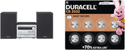 Compact Bluetooth Hi-Fi System with CD DAB Radio USB + Battery Pack