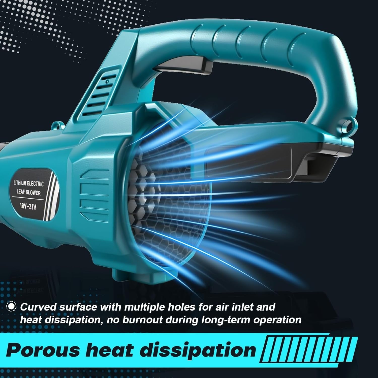 18V Cordless Leaf Blower Turbo Boost Variable Speed Lightweight Garden