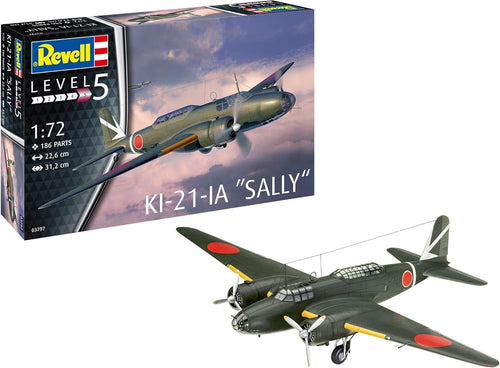 1:72 Scale WWII Mitsubishi Ki-21 Sally Military Model Kit – Detailed Parts