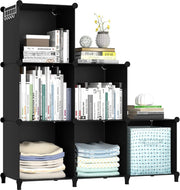 6-Cube Storage Bookshelf Unit – Modular Shelves for Toys, Clothes, Books