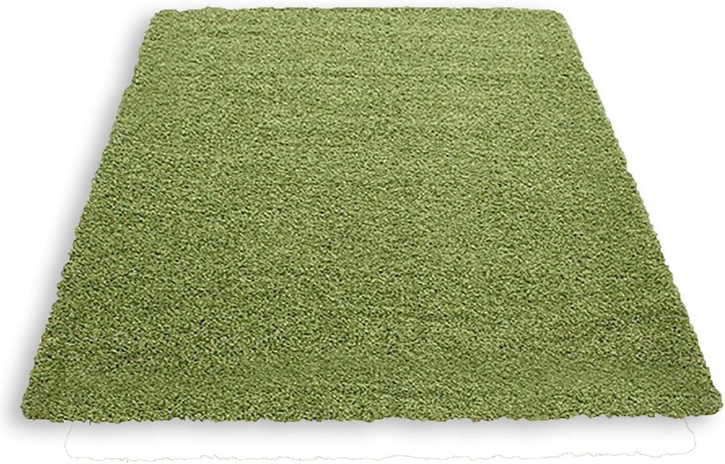 Extra Large Shaggy Rug 160x230cm 5cm Thick Soft High Pile Green Carpet