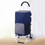 Foldable Stair Climbing Grocery Cart Large-Capacity Lightweight Trolley