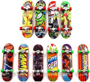 Mini Finger Skateboards Set 6pcs Alloy Toy for Kids Tricks Play