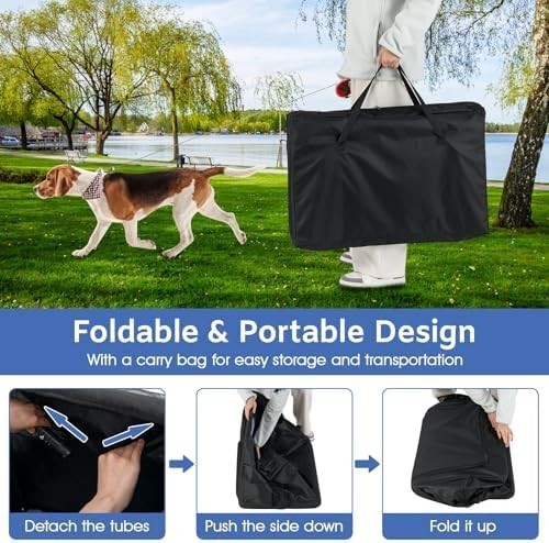 🌟 Portable & Comfortable Pet Carrier This foldable pet carrier bag provides a c