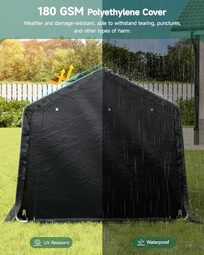 Large Bike Storage Shed 10x20ft Waterproof Outdoor Tent Garage Motorbike Shelter