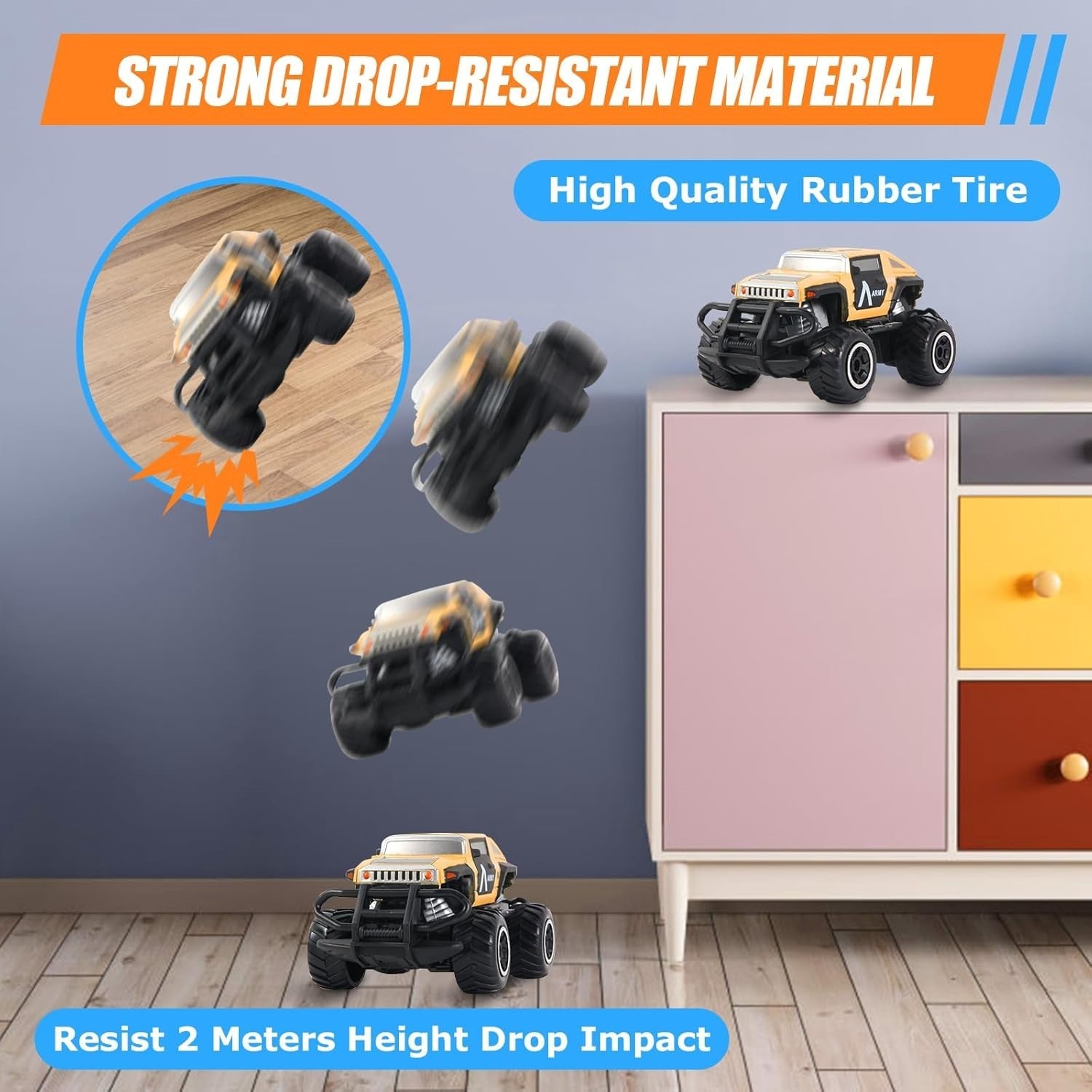 Off-Road RC Car, 4-Channel Racing Toy for Kids Ages 3–8