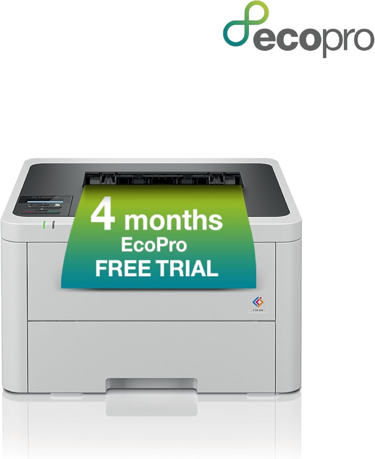 Colour Laser Printer A4 Wireless USB EcoPro Subscription Grey 18ppm