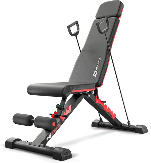Foldable Multi-Angle Workout Bench 250kg Capacity Home Strength Training