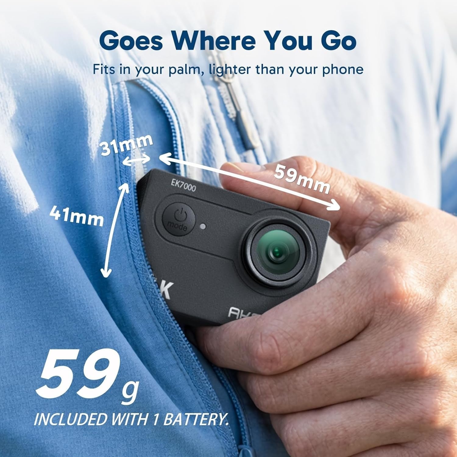 4K Action Camera 20MP Waterproof WiFi Sports Cam 64GB Kit