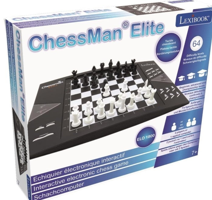 Electronic Chess Game with LEDs | 64 Difficulty Levels | Battery/Adapter Powered