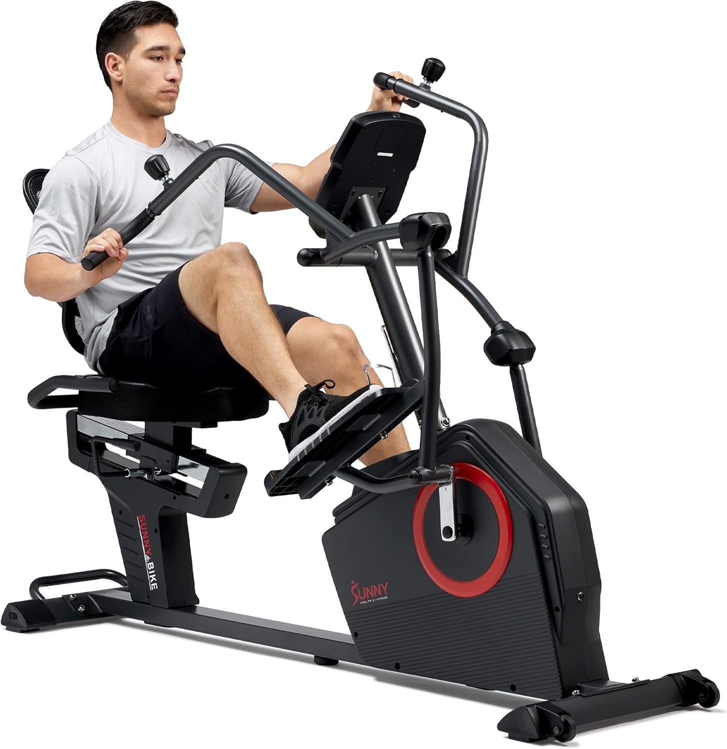 Recumbent Cross Trainer Smart Bluetooth Elliptical Bike 16-Level Magnetic