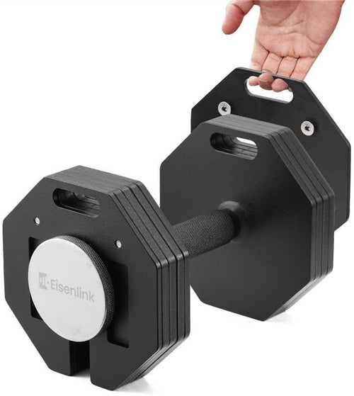 Adjustable Octagonal Dumbbell 4–36kg Non Roll Steel Home Gym Weight