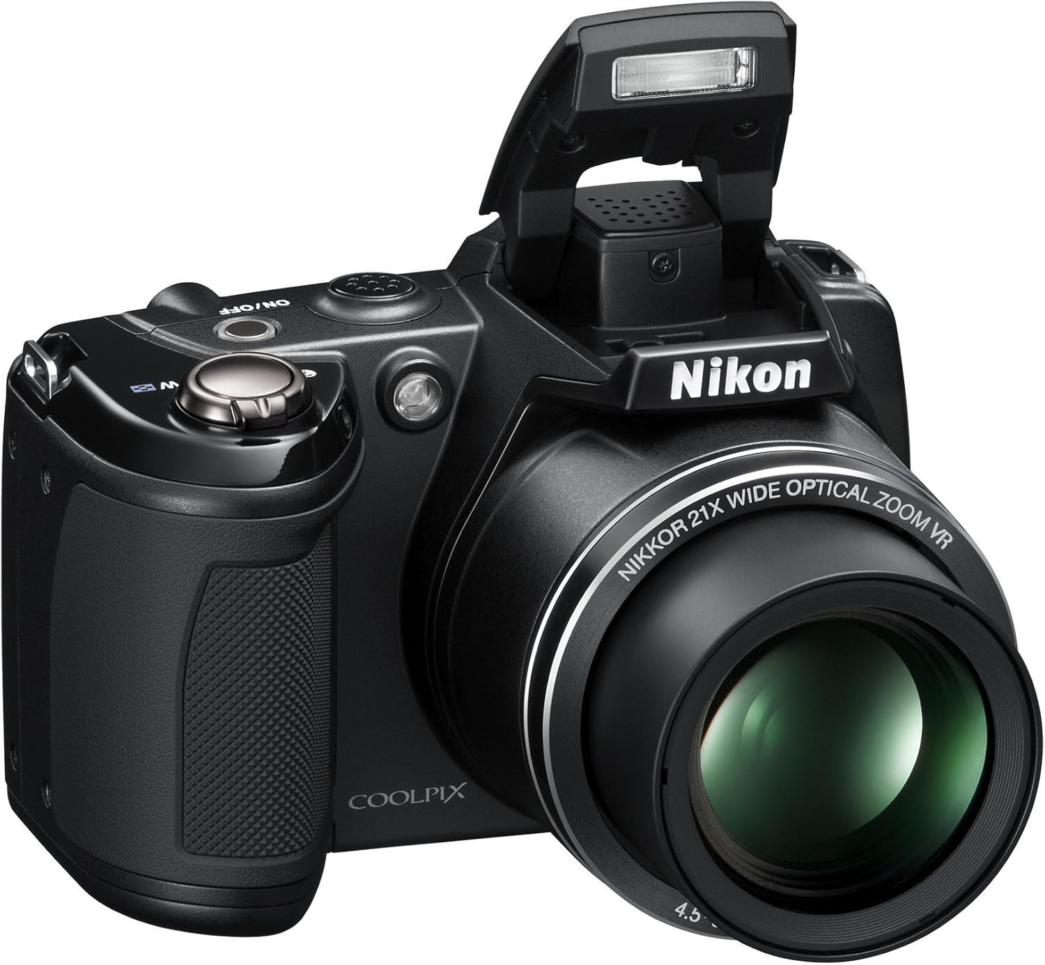 Digital Camera 14.1MP 21X Optical Zoom HD Video 3in LCD Black