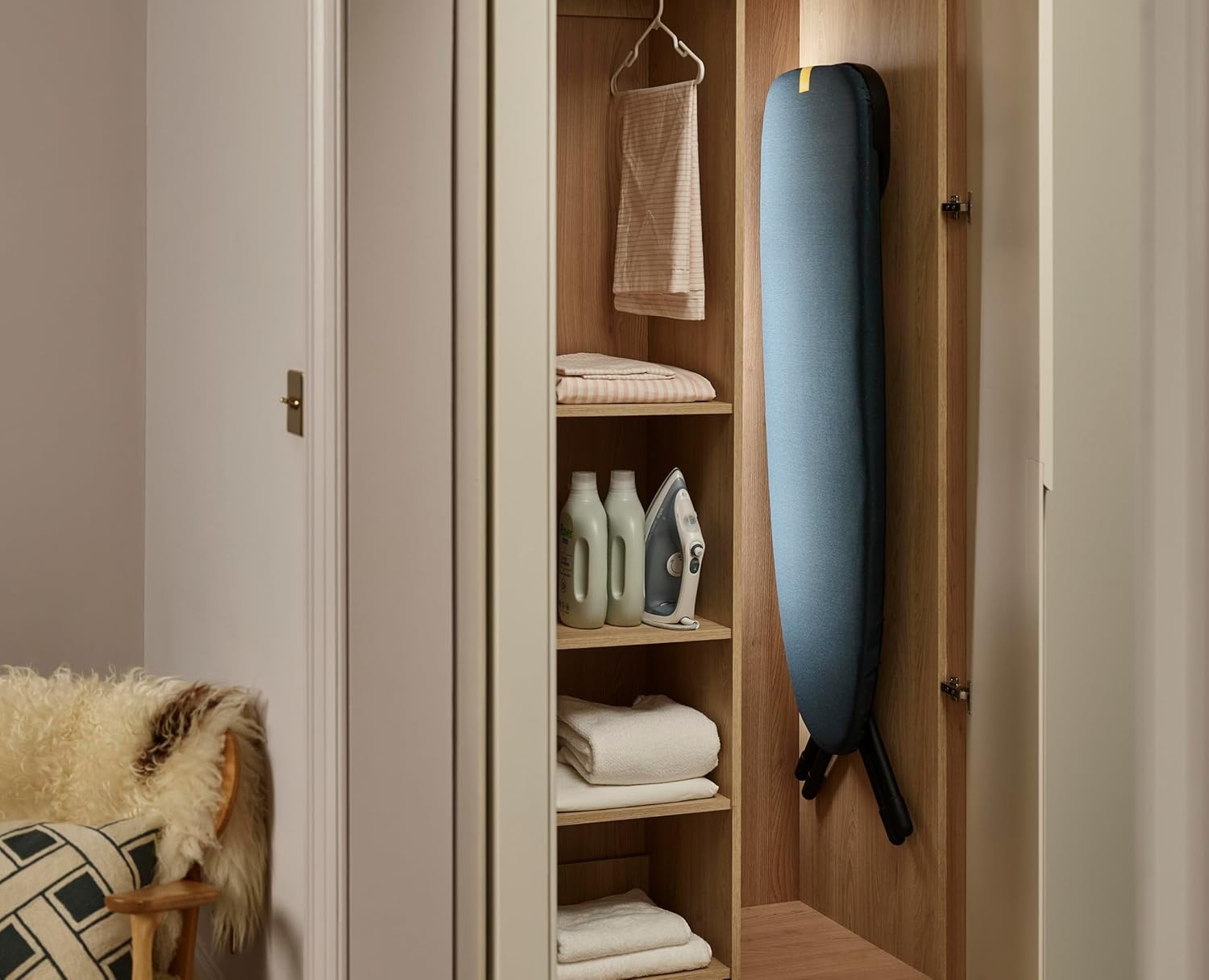 Compact Adjustable Ironing Board 110x33cm Heat Resistant Steam Iron Rest