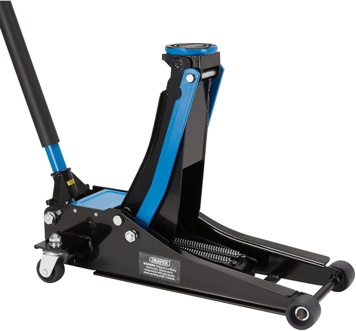 2.25 Ton Low Profile Trolley Jack Twin Piston Fast Lift 75–505mm Blue Heavy Duty