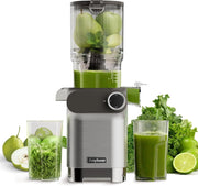 Cold Press Juicer 4.3in Wide Chute Whole Fruit 200W High Yield BPA