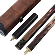 Handmade 57in Snooker Cue 18oz 9.5mm Tip Rosewood 3/4 Case