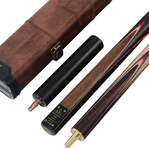 Handmade 57in Snooker Cue 18oz 9.5mm Tip Rosewood 3/4 Case